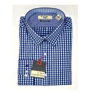 PENGUIN MUNSINGWEAR MEN WEAR DRESS SLIM FIT BLUE STONE SHIRT